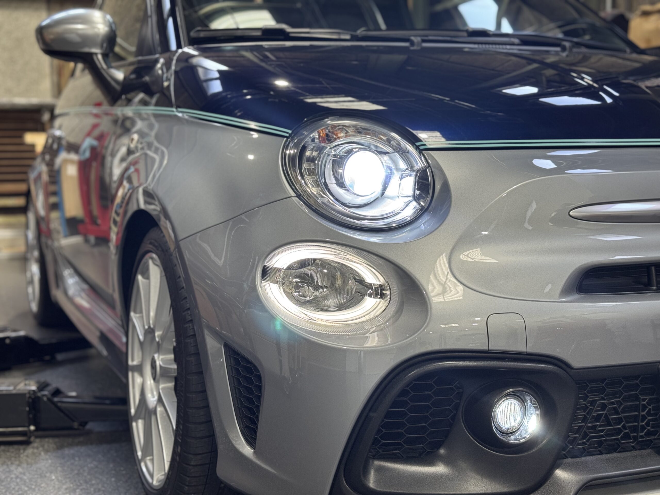 ABARTH695Cリヴァーレ フロントライト周りのアップデート