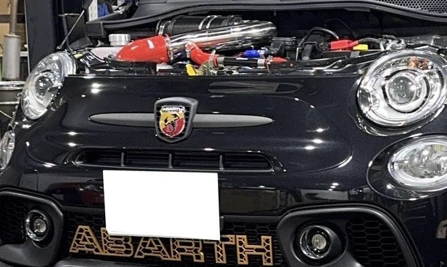 ABARTH695 エンジンルーム・ブレーキ・LEDテール・ローポジションブーストメーターキット・APITオリジナルチタンボルト＆チタンシム