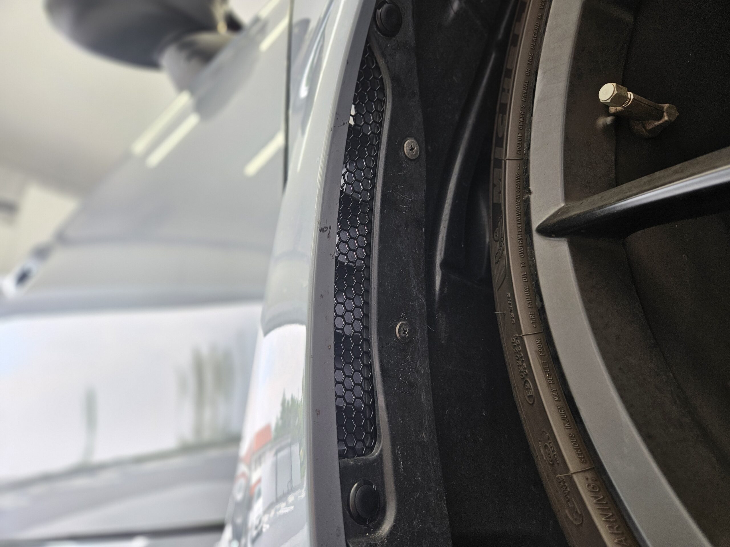 FL5 CIVIC TYPE R × detan Fenderduct Lock guard ＆ SPOON BLUE WIDE DOOR MIRROR