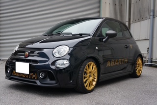 ABARTH695 75° ANNIVERSARIOで足回りカスタマイズとミラー・デイライトバルブ・エンジン交換